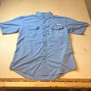 Magellan Fishing Shirt Mens Small Lightweight Sportswear Pockets Button Front Bl